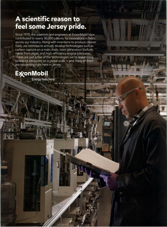 ExxonMobil New Jersey low carbon ad