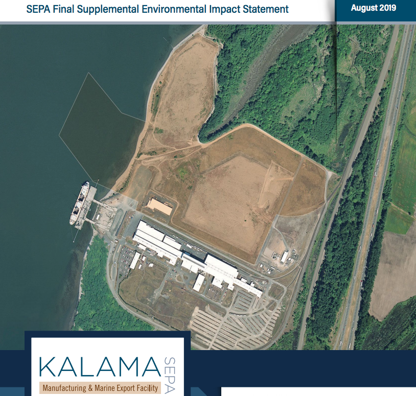 Cover of final supplemental environmental impact statement for the Kalama methanol facility