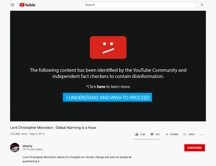 YouTube Still Monetizing, Promoting Climate Science Denial, Report ...